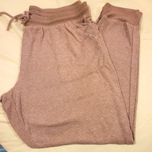 Stars Above pink stripped lounge pants